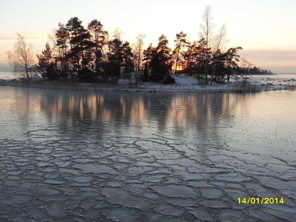 Riutta ja jäätyvä meri